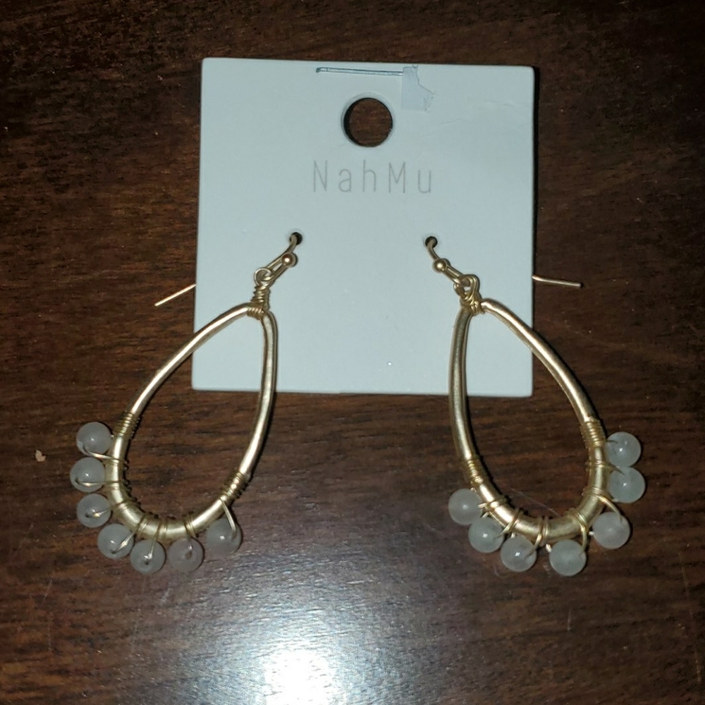 Gold earrings